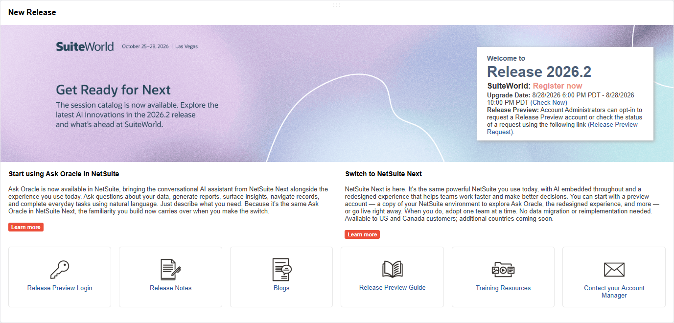 Ready for NetSuite’s Next Release?