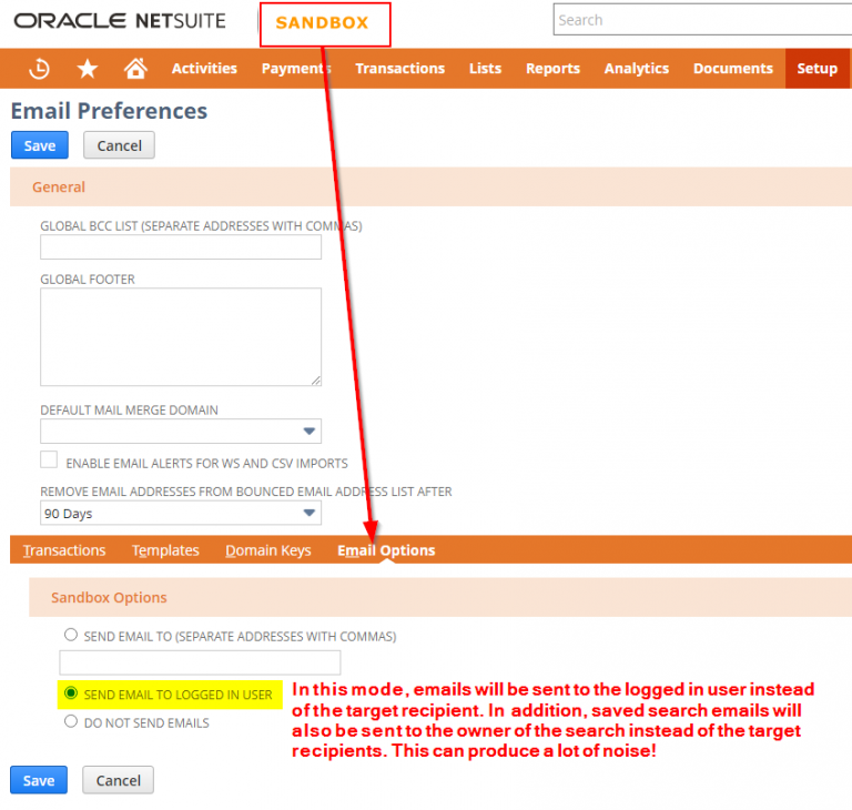 Tip How to Set Default Email Preferences for Sandbox and Release Preview Environments